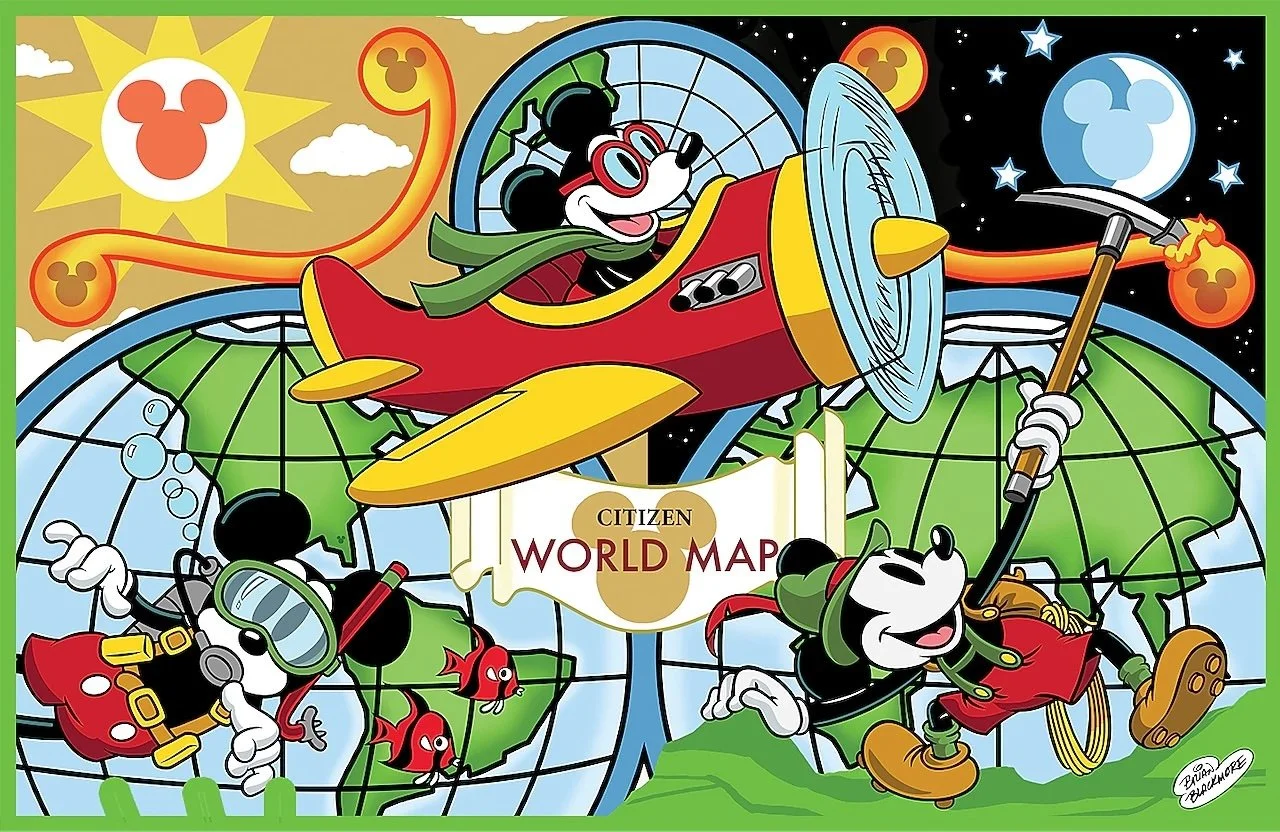 Mickey Mouse World Adventure Boxed Watch Set by Citizen — EXTRA